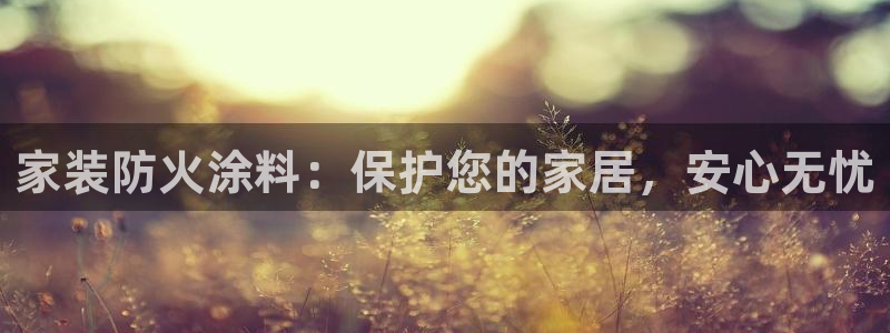 和记ag旗舰厅：家装防火涂料：保护您的家居，安心无忧
