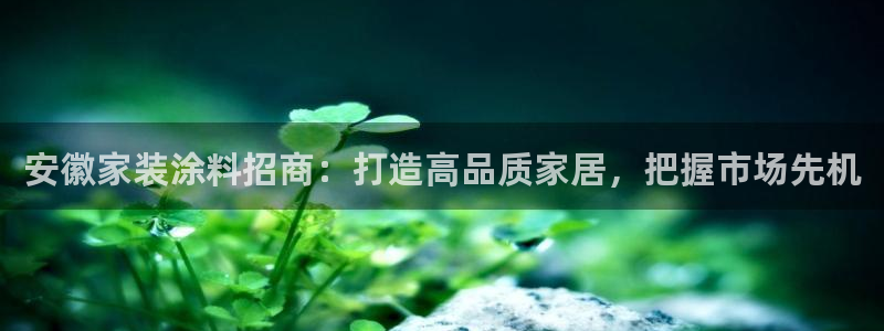 和记平台下载：安徽家装涂料招商：打造高品质家居，把握市场先机