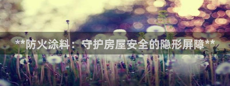 和记h88最新客户端下载：**防火涂料：守护房屋安全的隐形屏障**