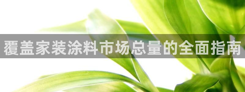和记平台注册：覆盖家装涂料市场总量的全面指南