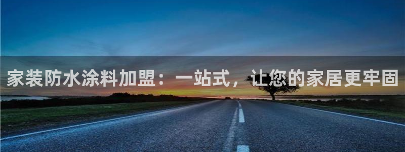 和记AG旗舰：家装防水涂料加盟：一站式，让您的家居更牢固