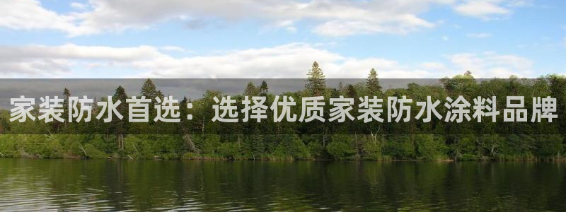 和记ag登录：家装防水首选：选择优质家装防水涂料品牌
