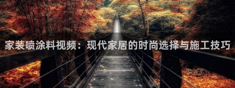 和记h8：家装喷涂料视频：现代家居的时尚选择与施工技巧