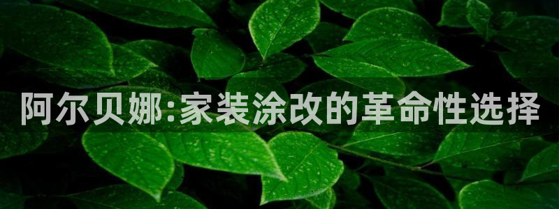 和记ag网页版：阿尔贝娜:家装涂改的革命性选择