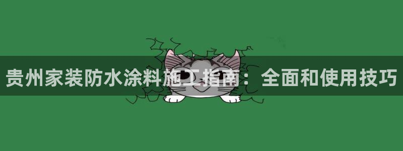 和记H88：贵州家装防水涂料施工指南：全面和使用技巧